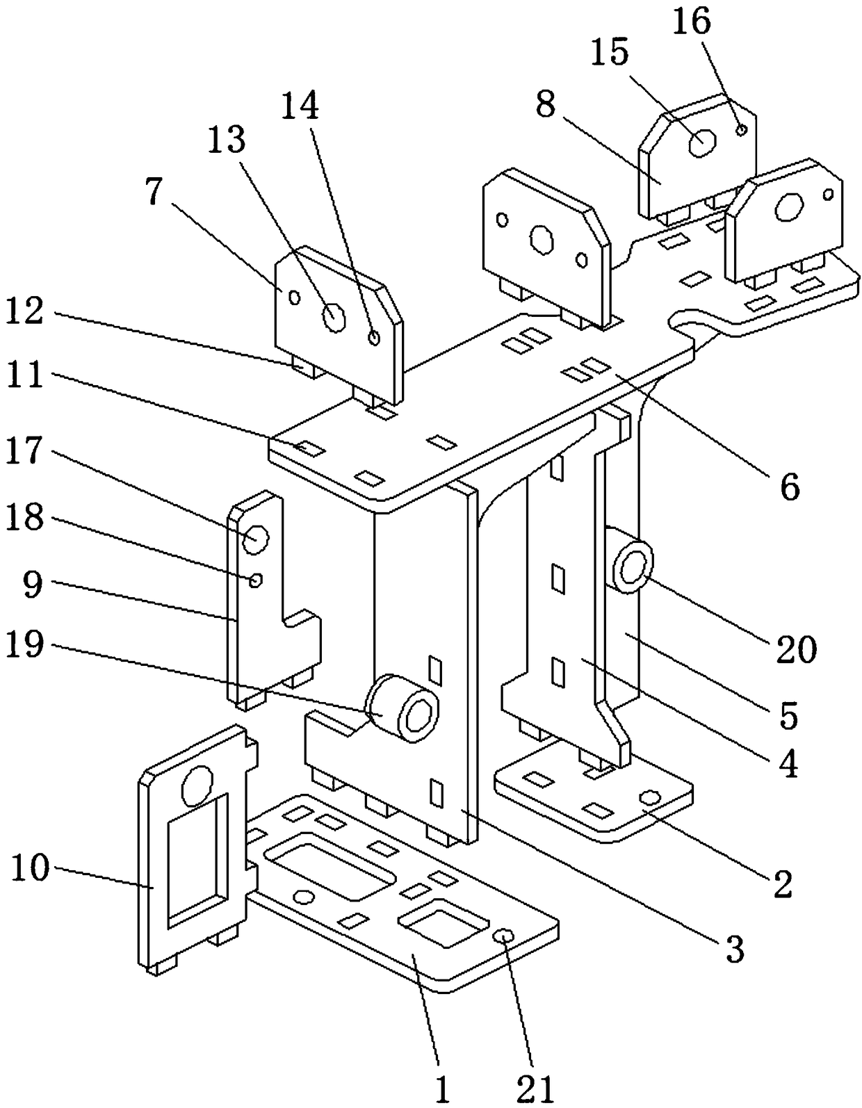 Special-shaped bearing support production method and bearing support produced through same