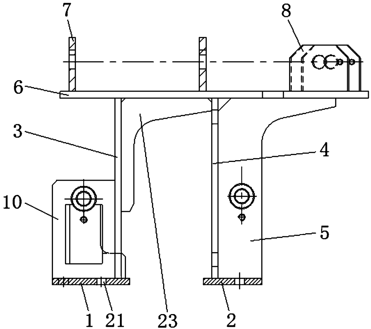 Special-shaped bearing support production method and bearing support produced through same