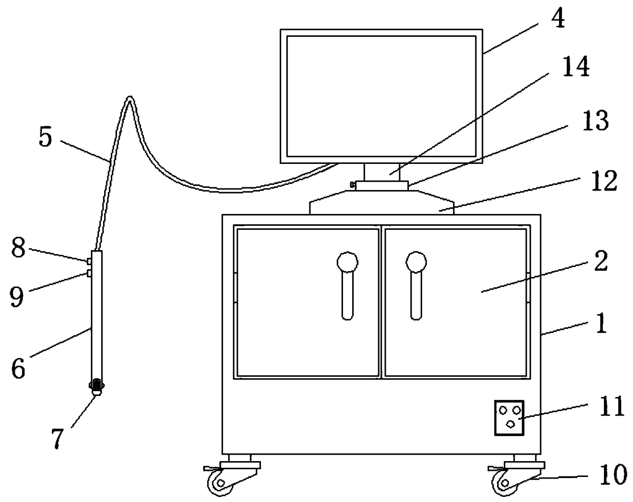 Tumor cutting-off device for oral and maxillofacial surgery