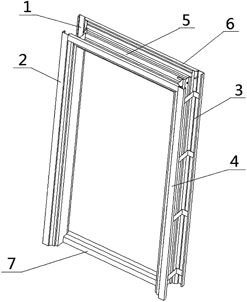 Welding-free double-side-covered flower type door frame