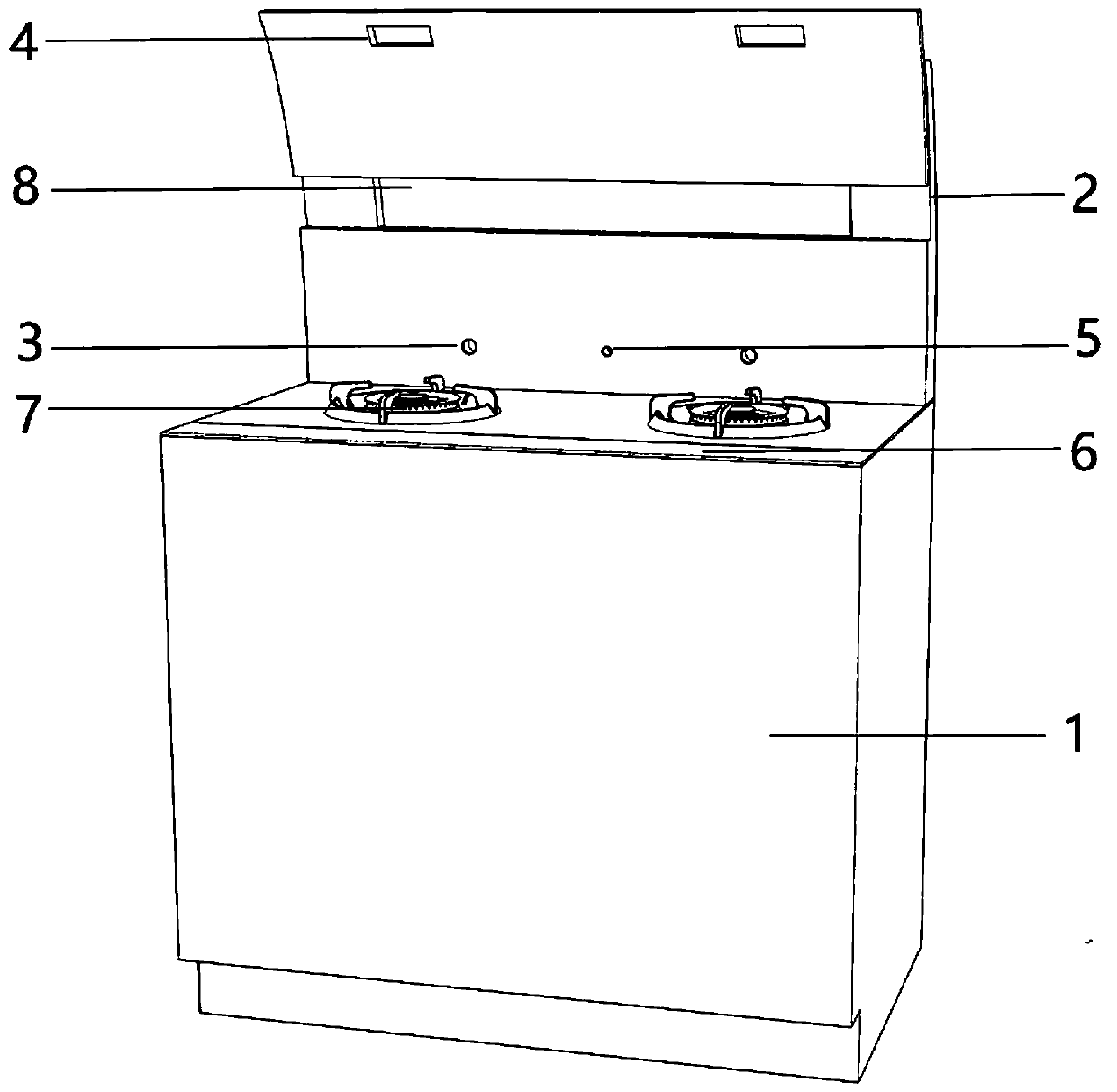 Integrated cooker capable of sensing pan and detecting pan temperature
