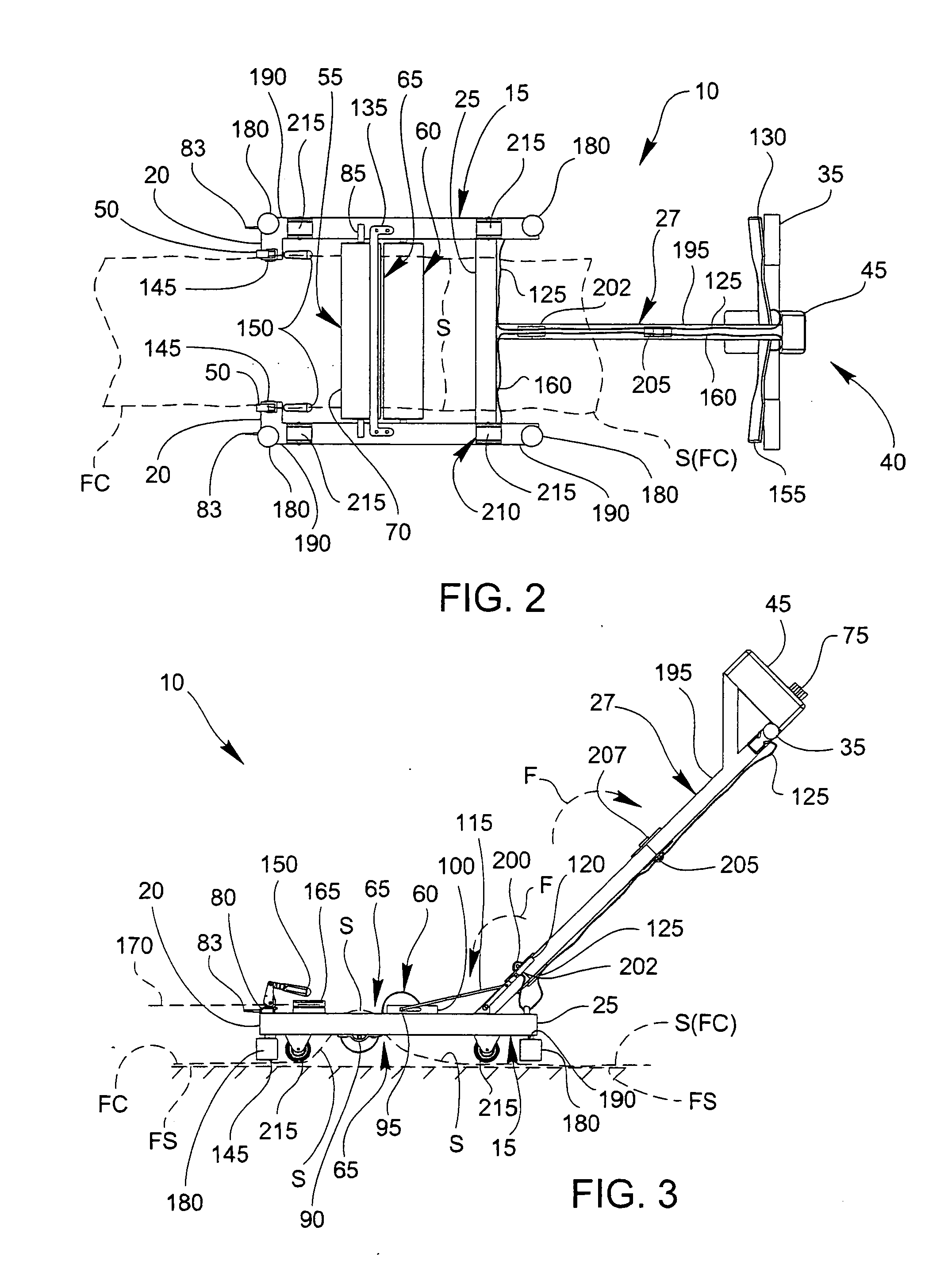 Floor covering removal machine