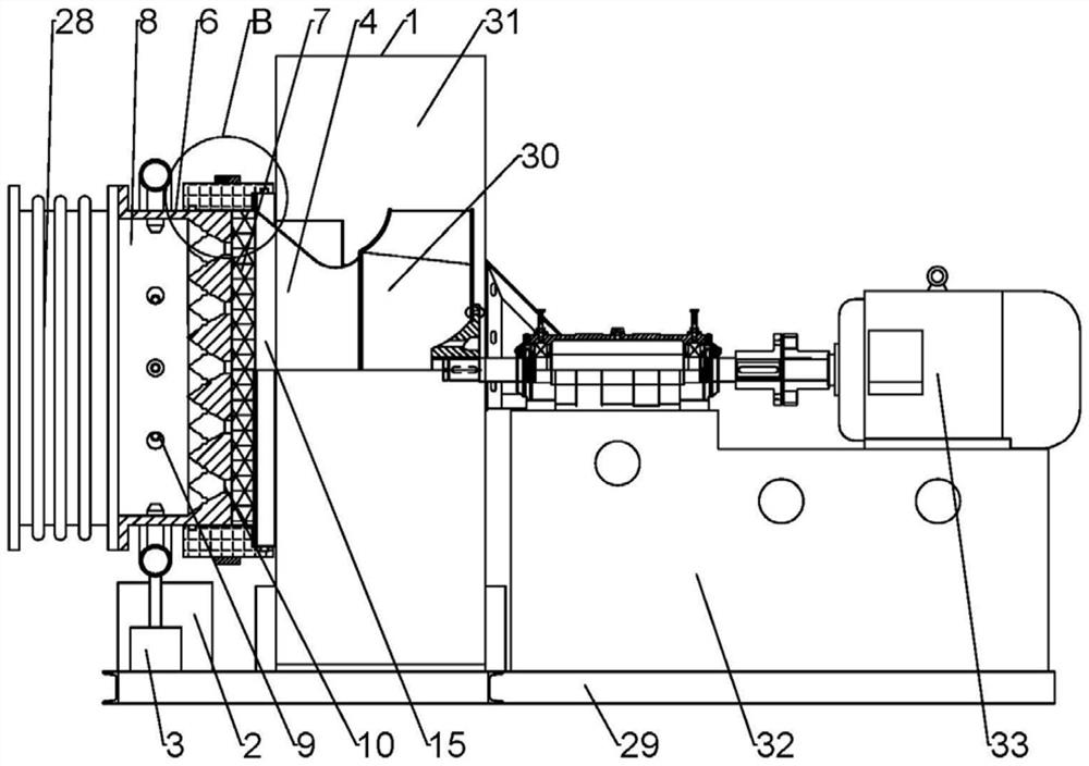 Leakage-proof and corrosion-proof fan structure for severe environment