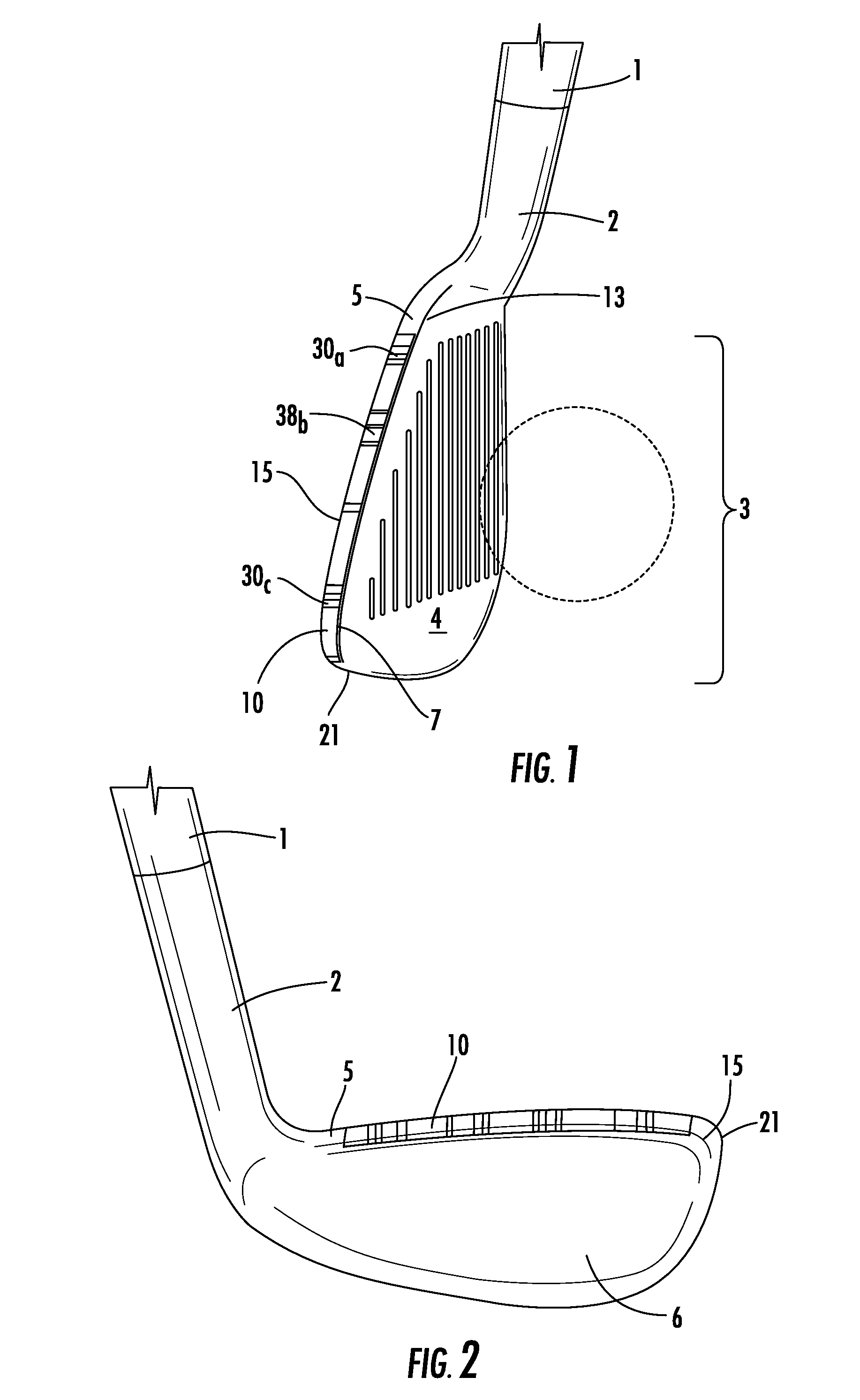 Golf iron top cover and alignment means