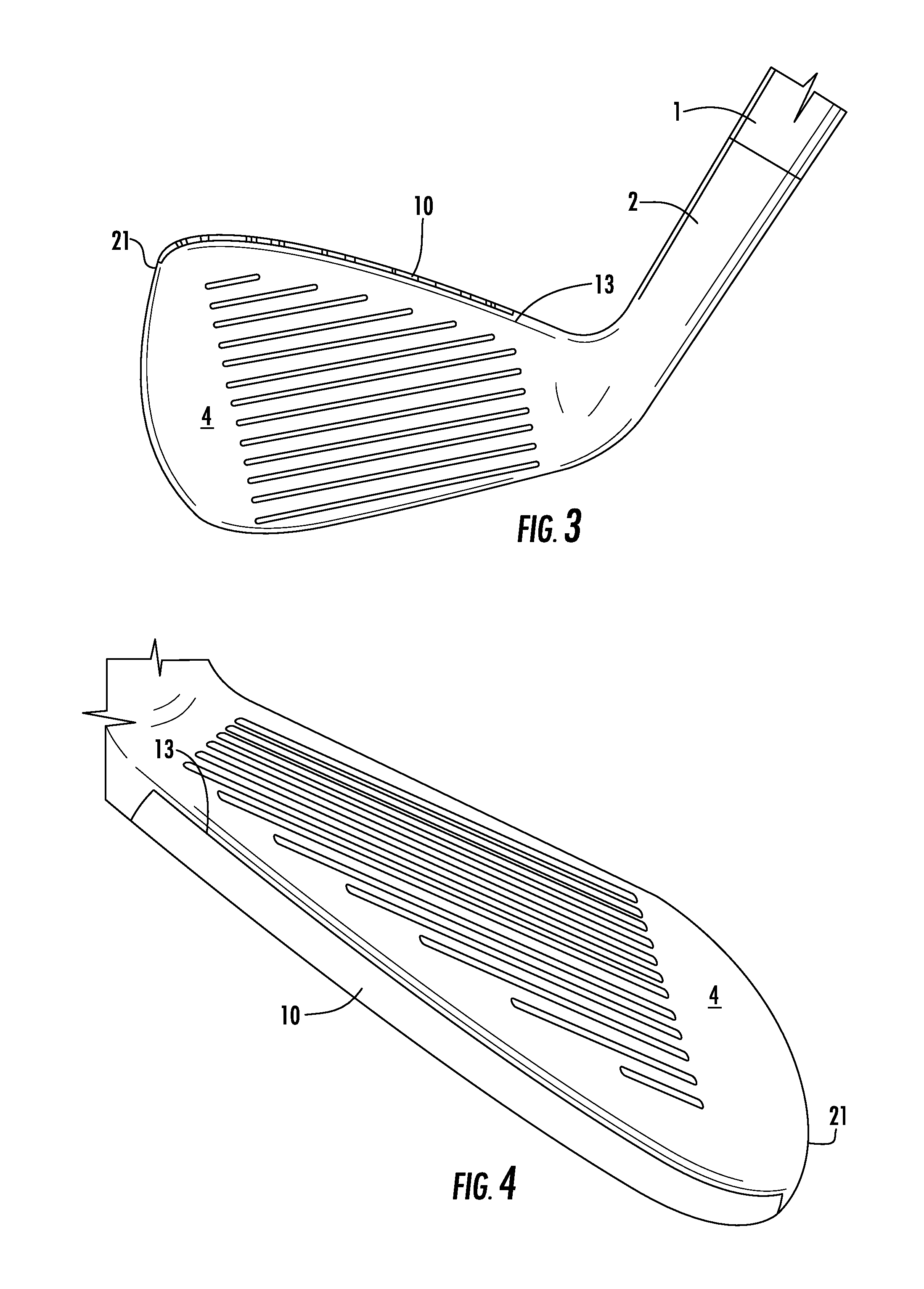 Golf iron top cover and alignment means