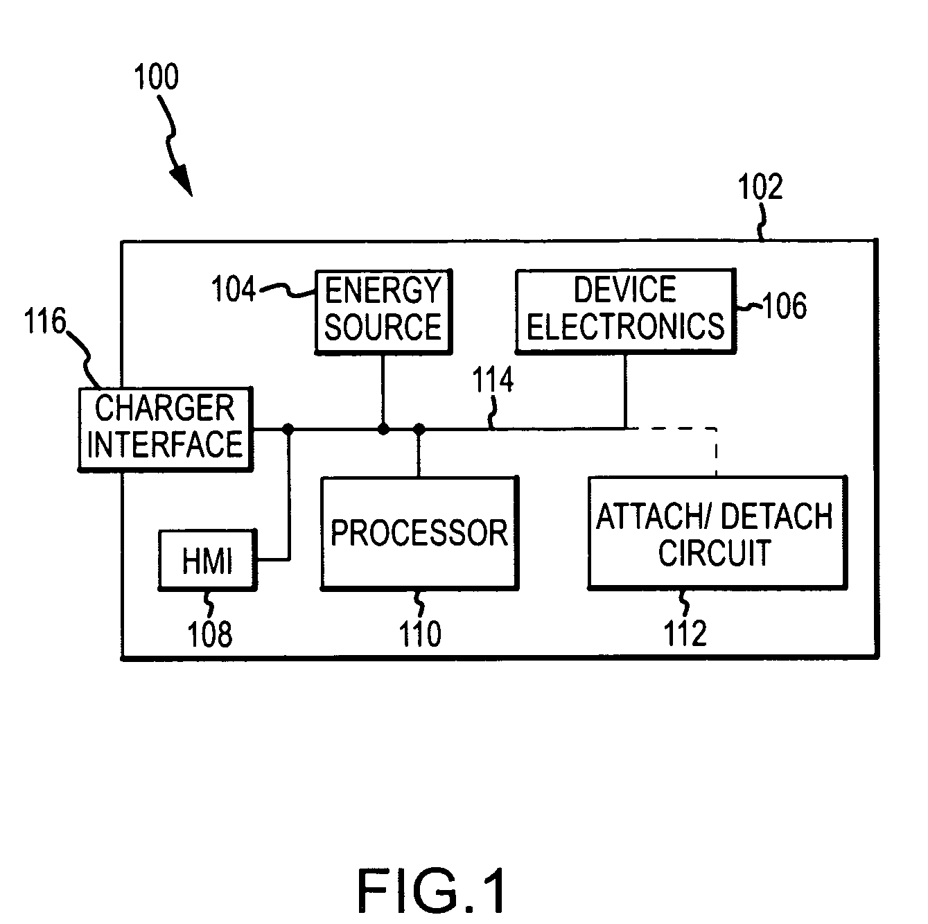 Energy source isolation and protection circuit for an electronic device