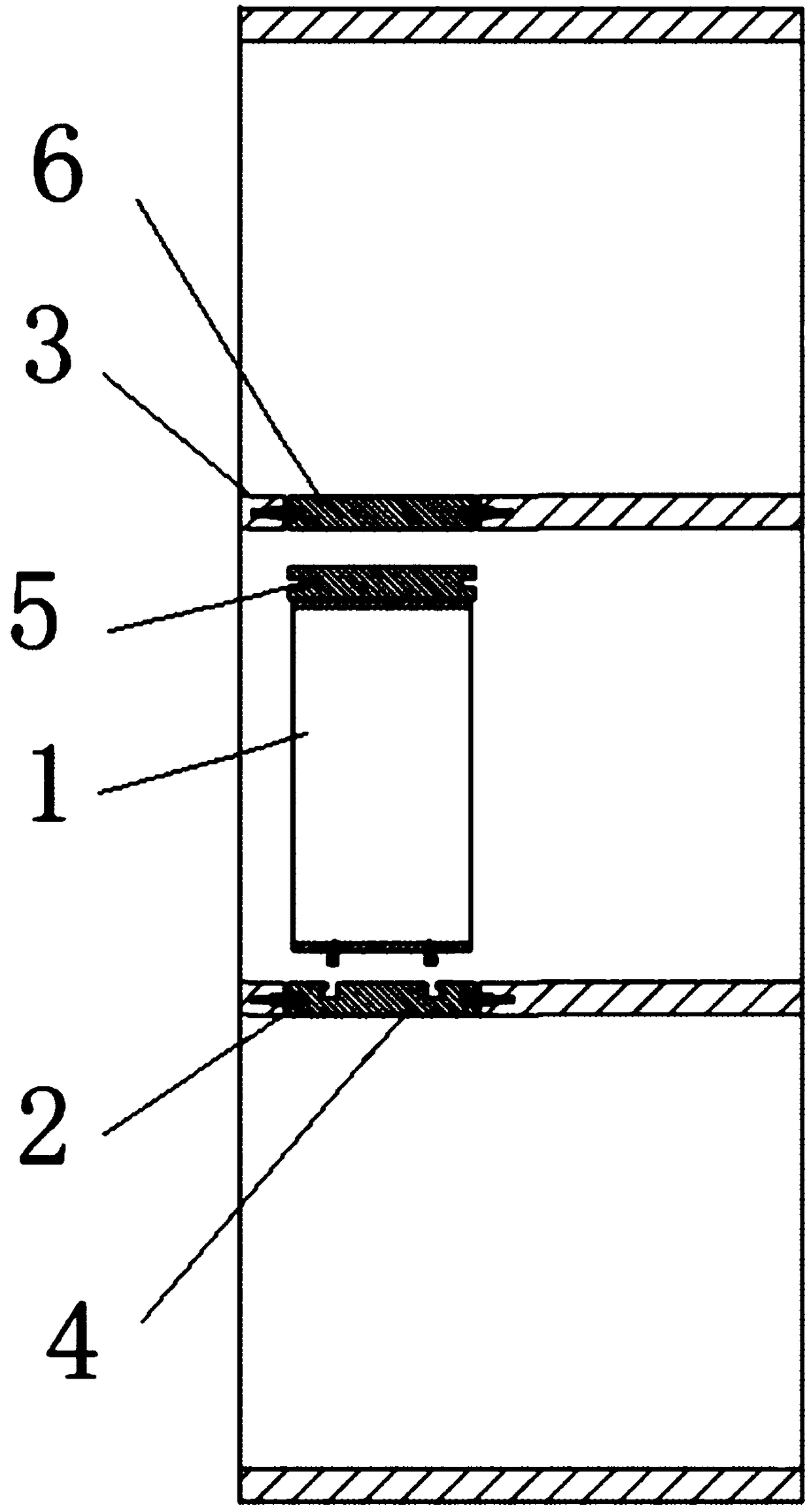 Elevator landing floor hole filling system and method thereof