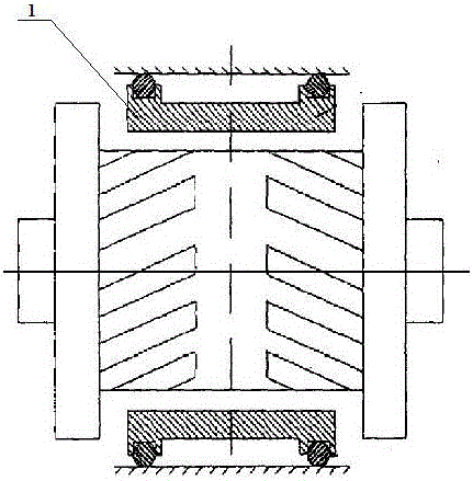 Scale structure type linear dynamic pressure air bearing and its design method