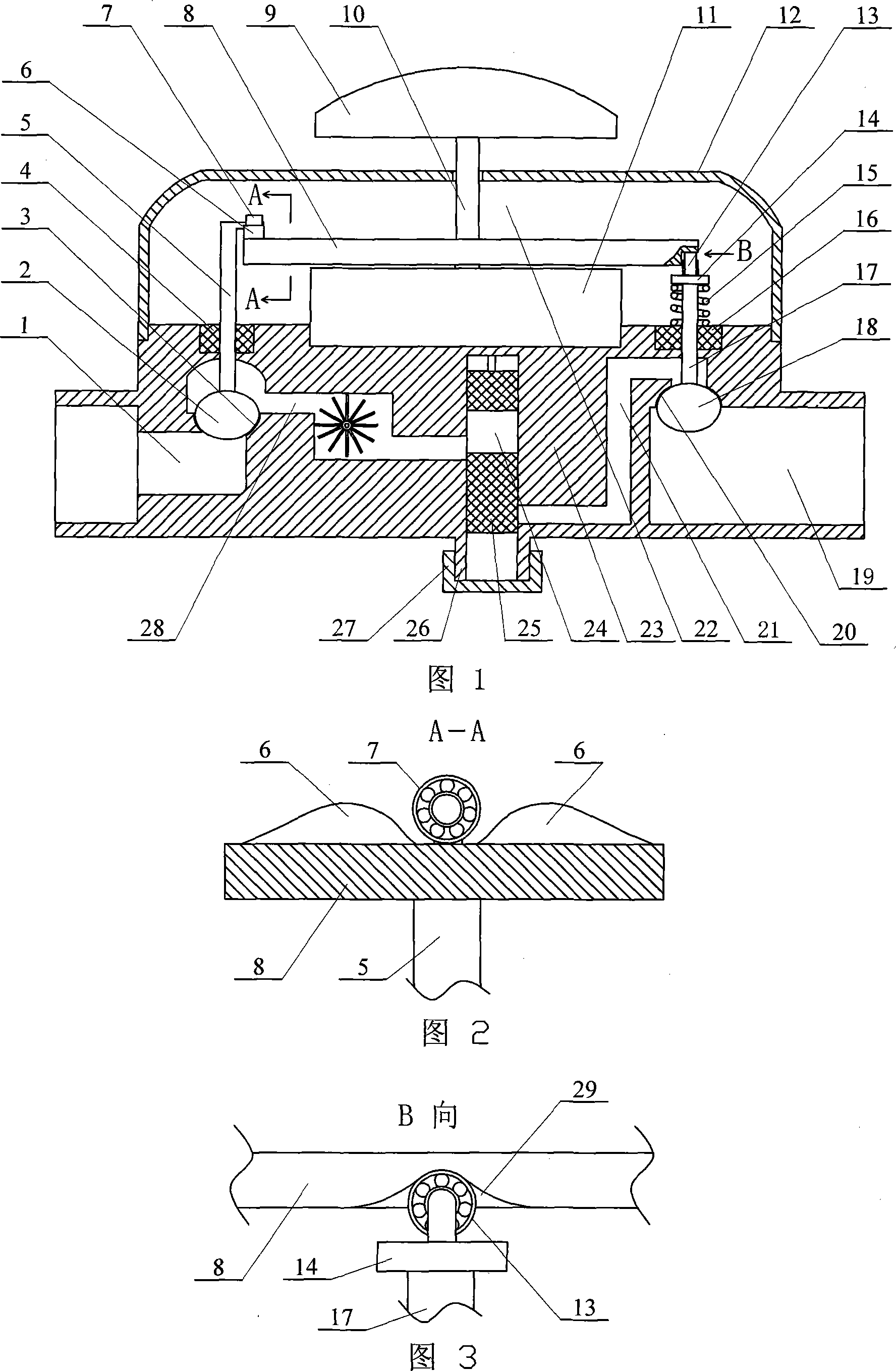 Valve ball control device for timing, quantitative, water-stopping self-closing water tap