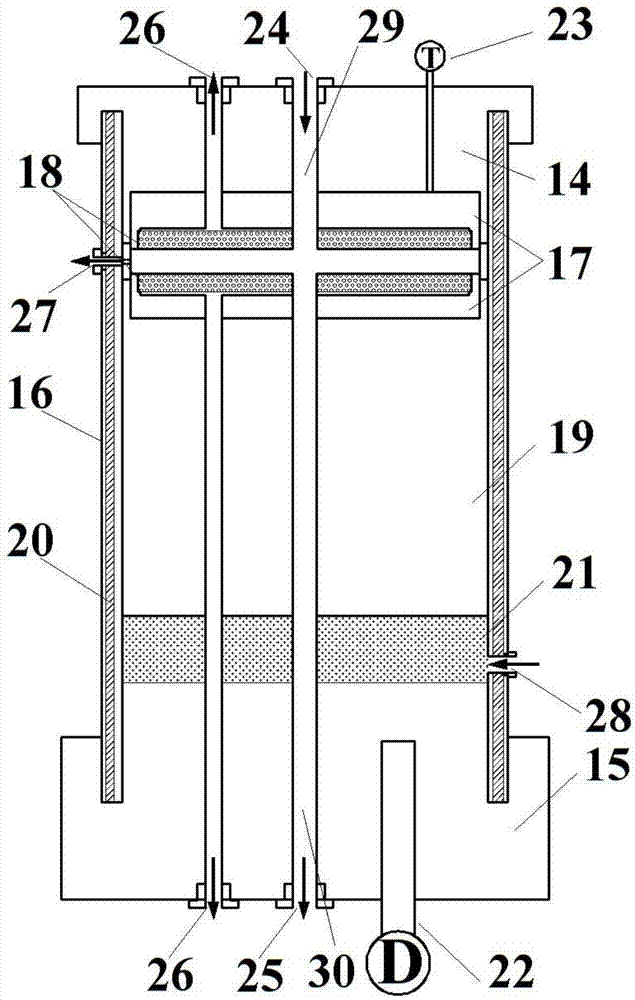 Simulation experimenting device and method for high-temperature and high-pressure reinforced well wall drilling fluid