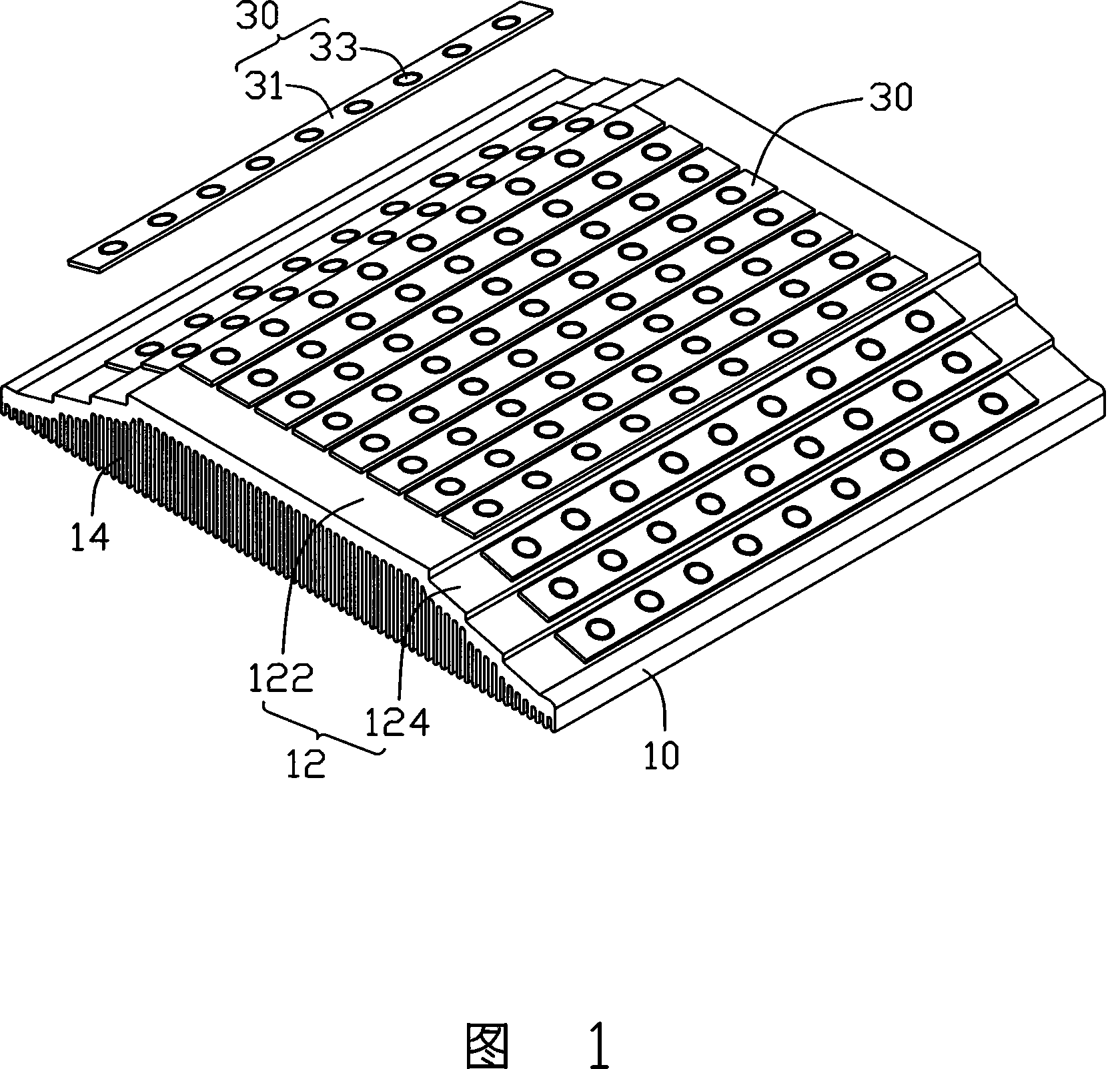 LED module group with cooling structure