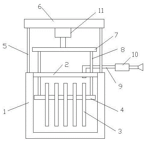 Electrolysis device capable of automatically scraping away electrode impurities