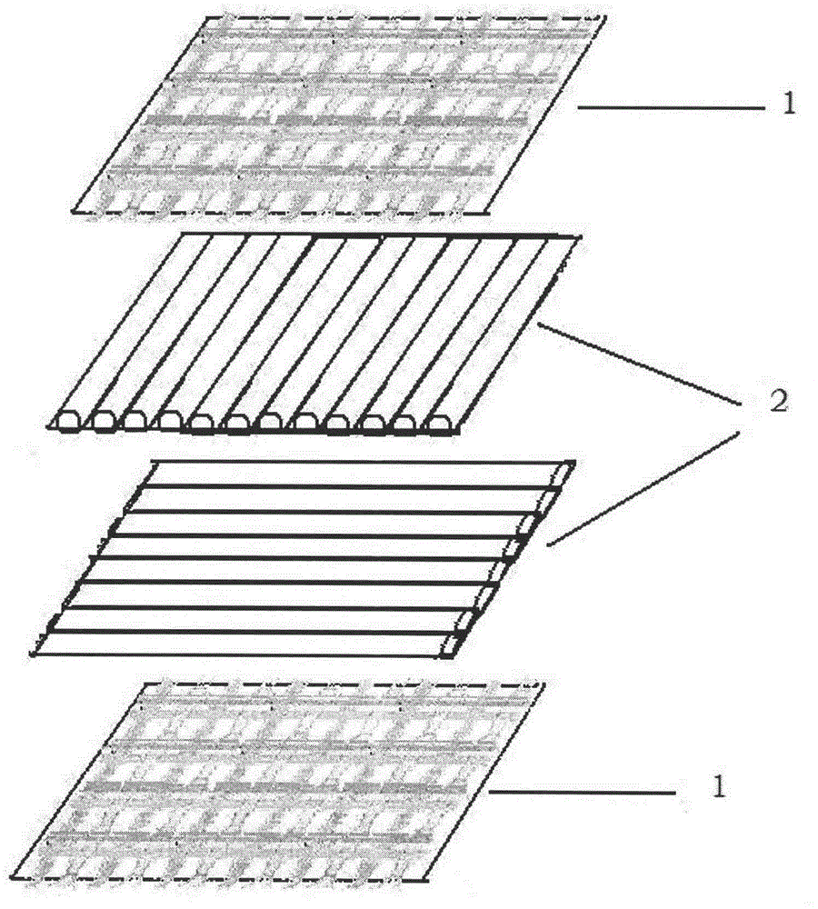 Light sandwich-structure composite material and preparation method thereof