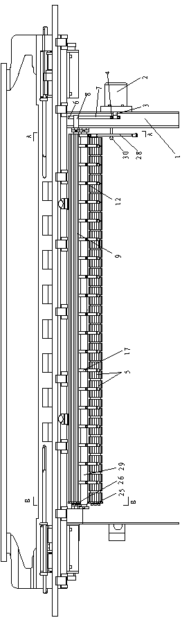 Rolling adjusting roller device of fully-automatic computerized flat knitting machine