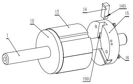 Processing process for small crescent block of inner meshing gear pump