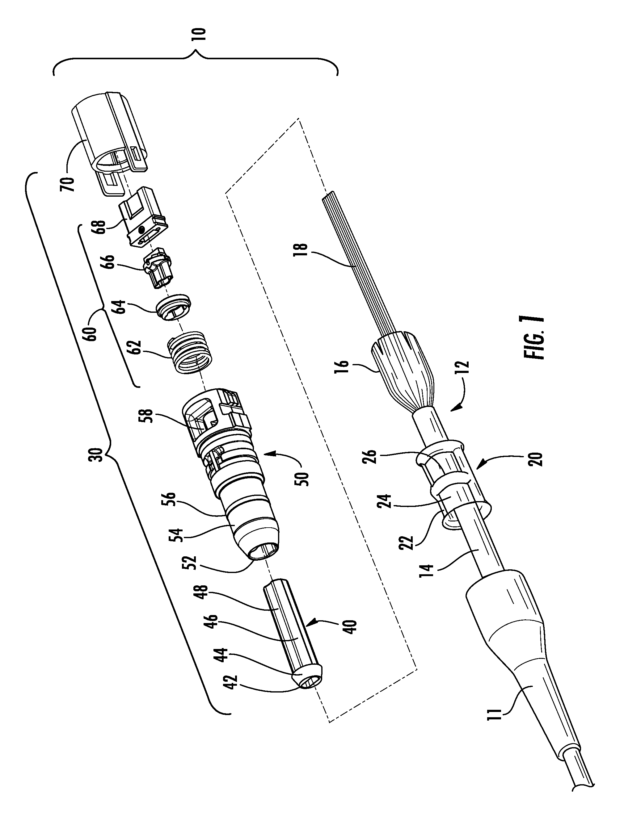 Fiber optic cable assemblies with mechanically interlocking crimp bands and methods of making the assemblies
