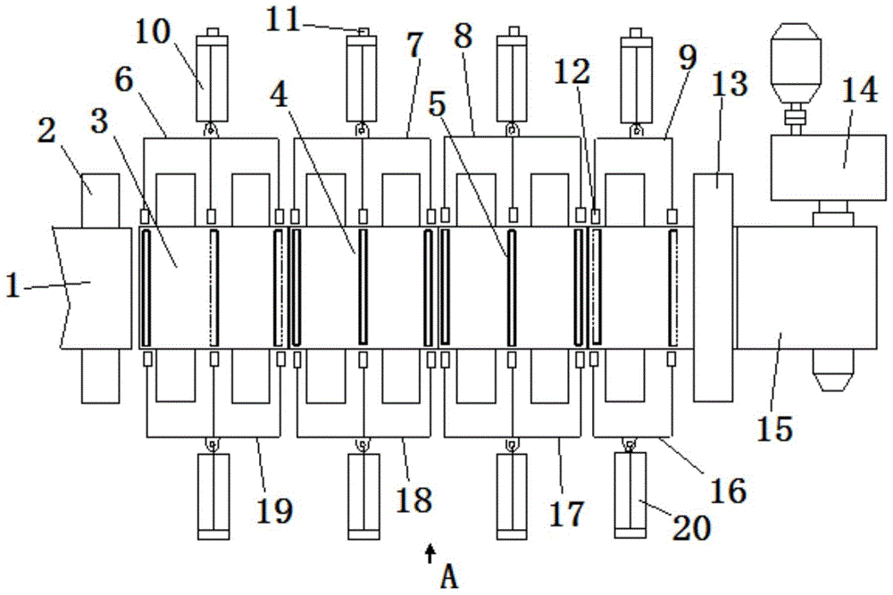 A thin steel plate continuous tailor welding device and tailor welding method