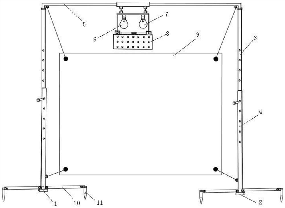 Equipment for trapping insect specimens day and night