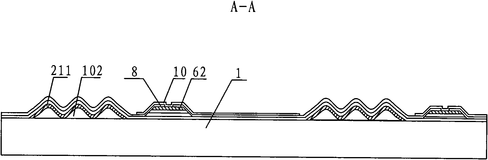 TFT-LCD array substrate structure and preparation method thereof