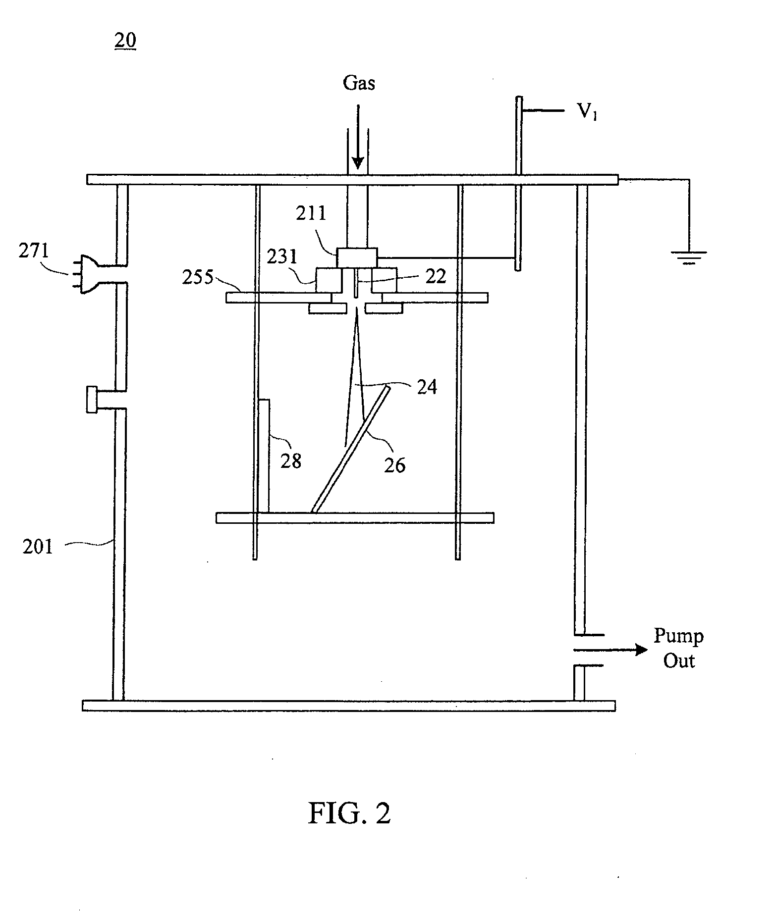 Capillaritron ion beam sputtering system and thin film production method