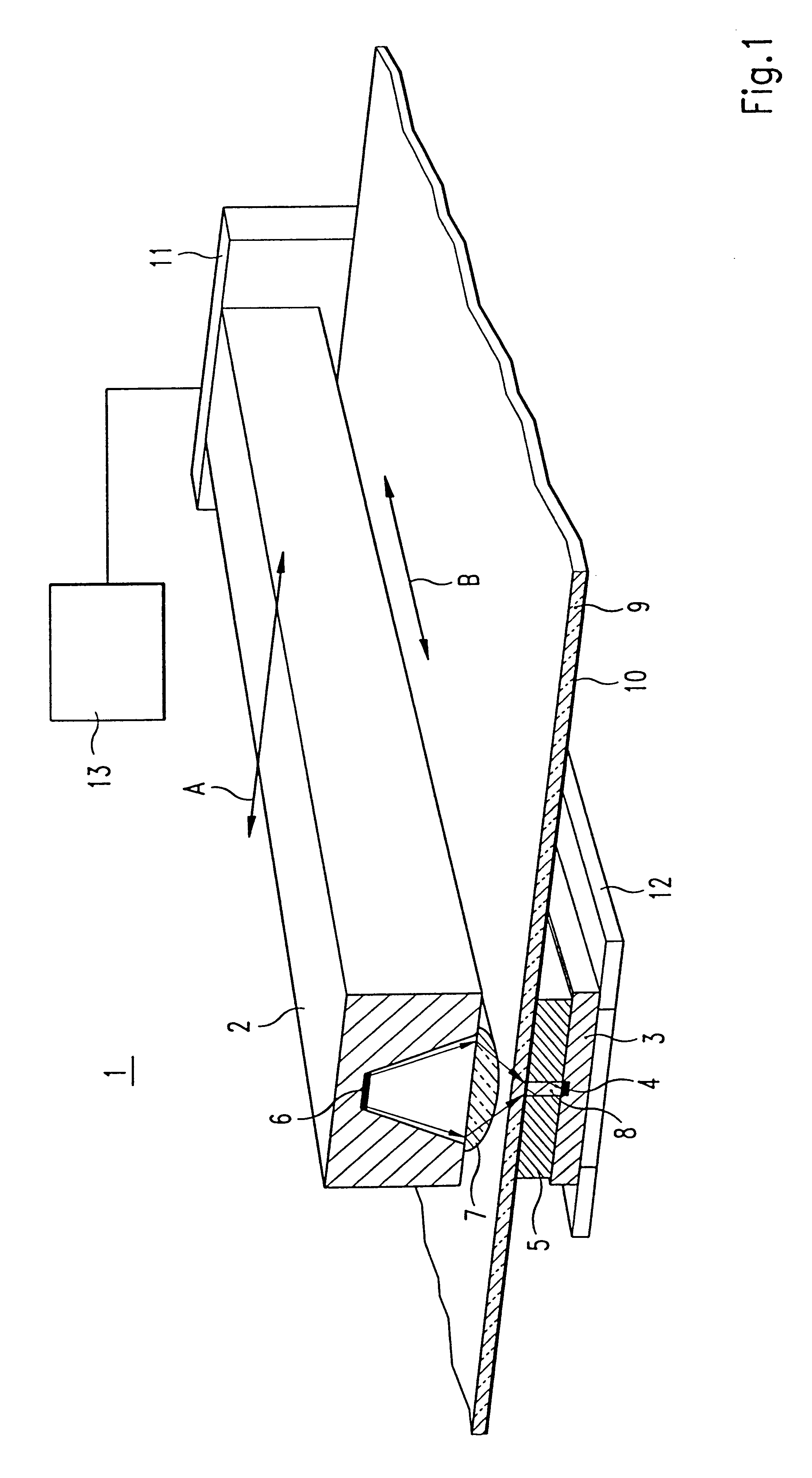 Device and method for reading information stored in a phosphor layer