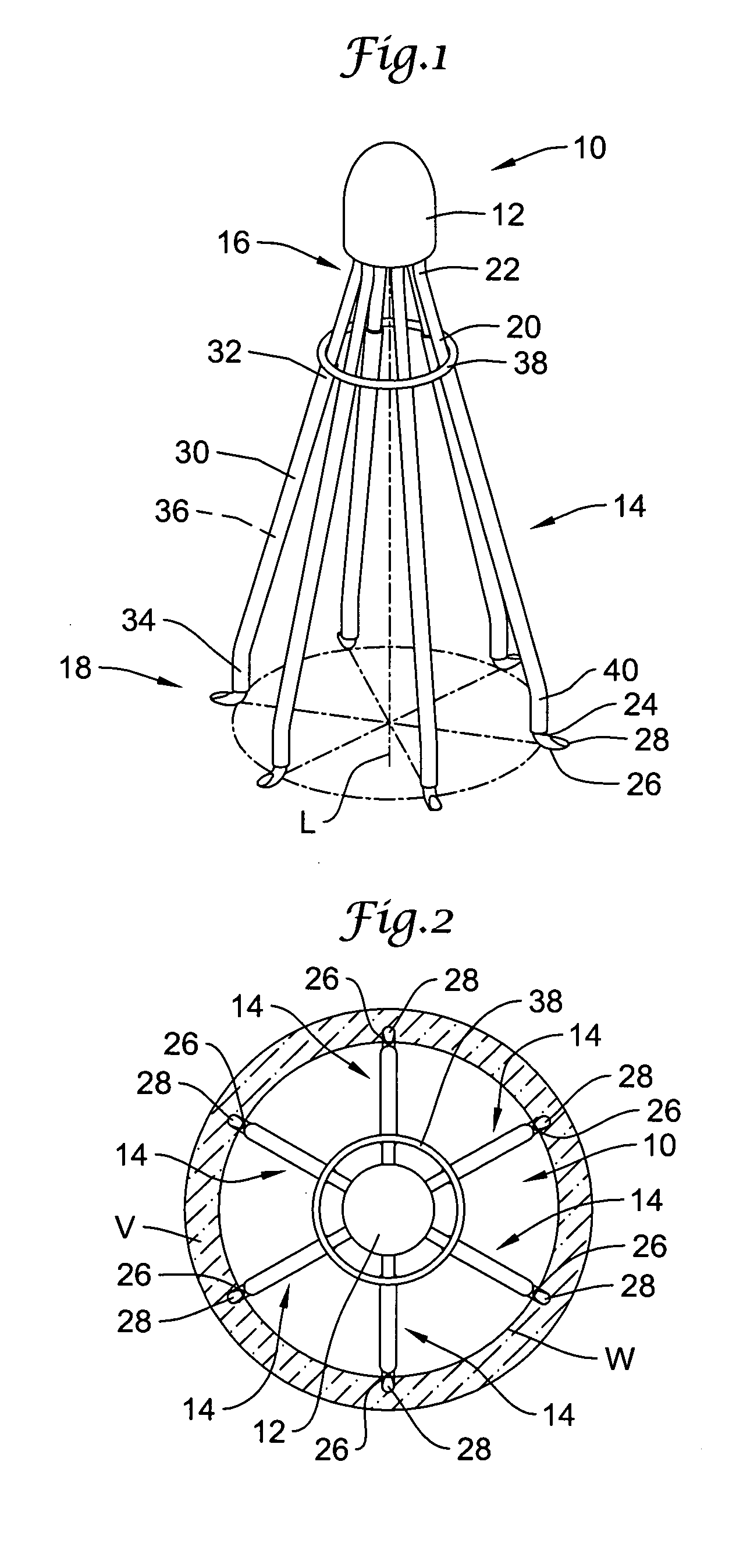 Retrievable blood clot filter with retractable anchoring members