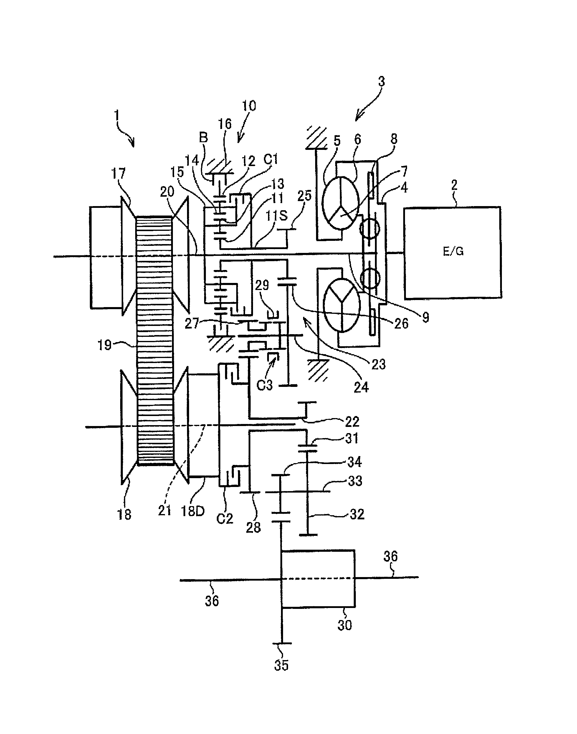 Vehicle power transmission device