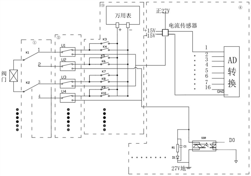 Solenoid valve automatic testing device for aerospace attitude and orbit control engine