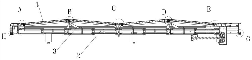 Automatic telescopic pickup truck cover