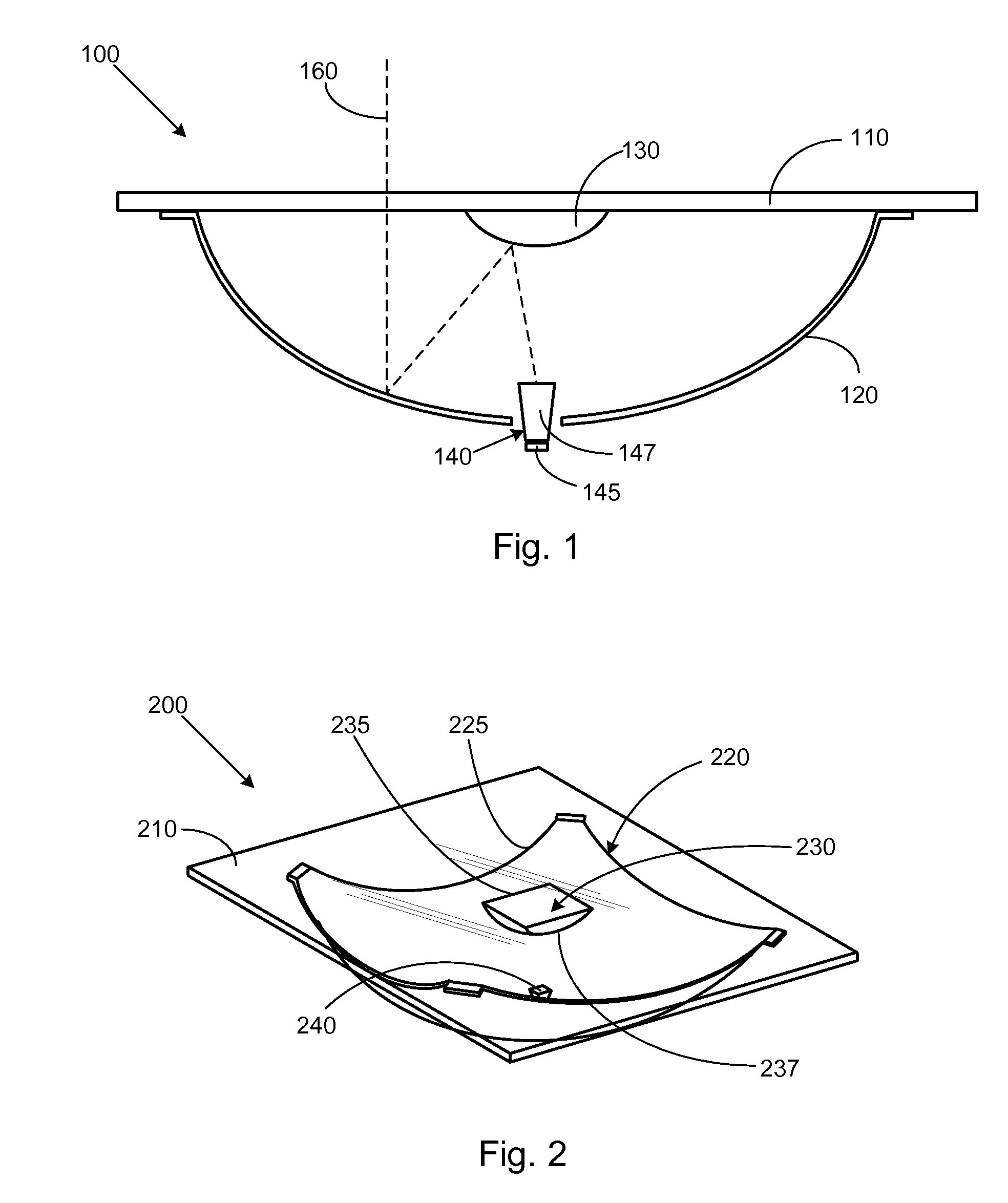 Solar concentrator with square mirrors