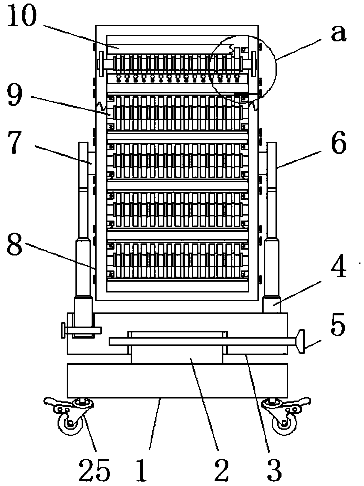 A high-efficiency music education music score writing demonstration device and method