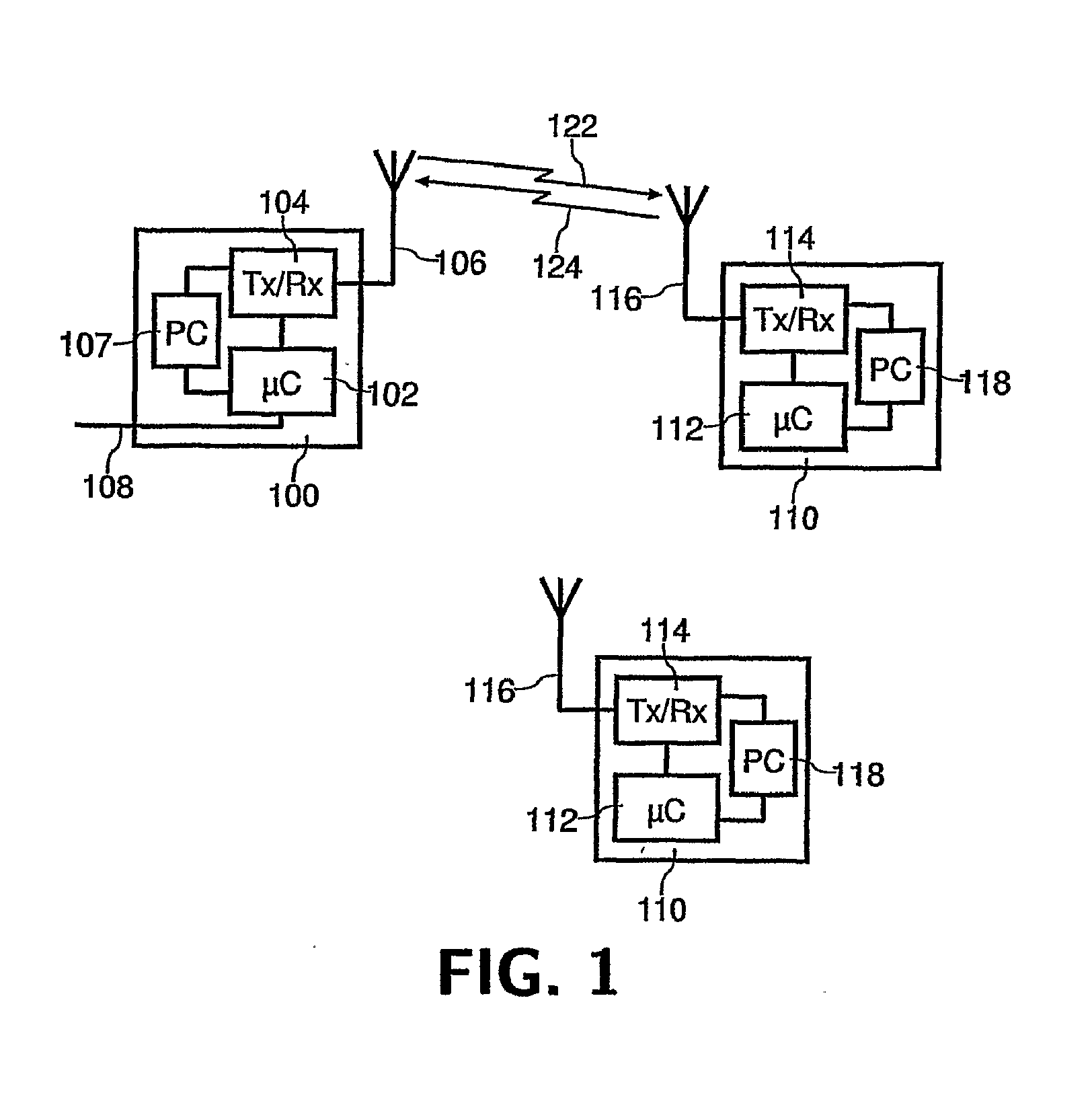 Method for communicating in a mobile network implementing discontinuous reception
