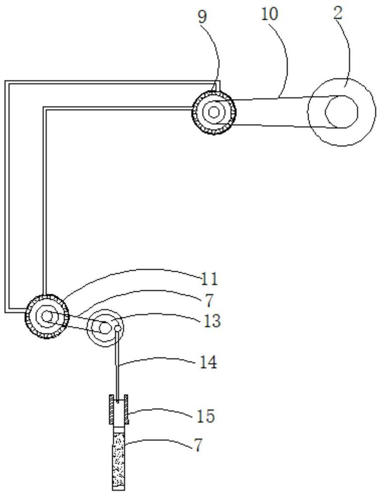 Passive cutting type bamboo chip wire drawing system