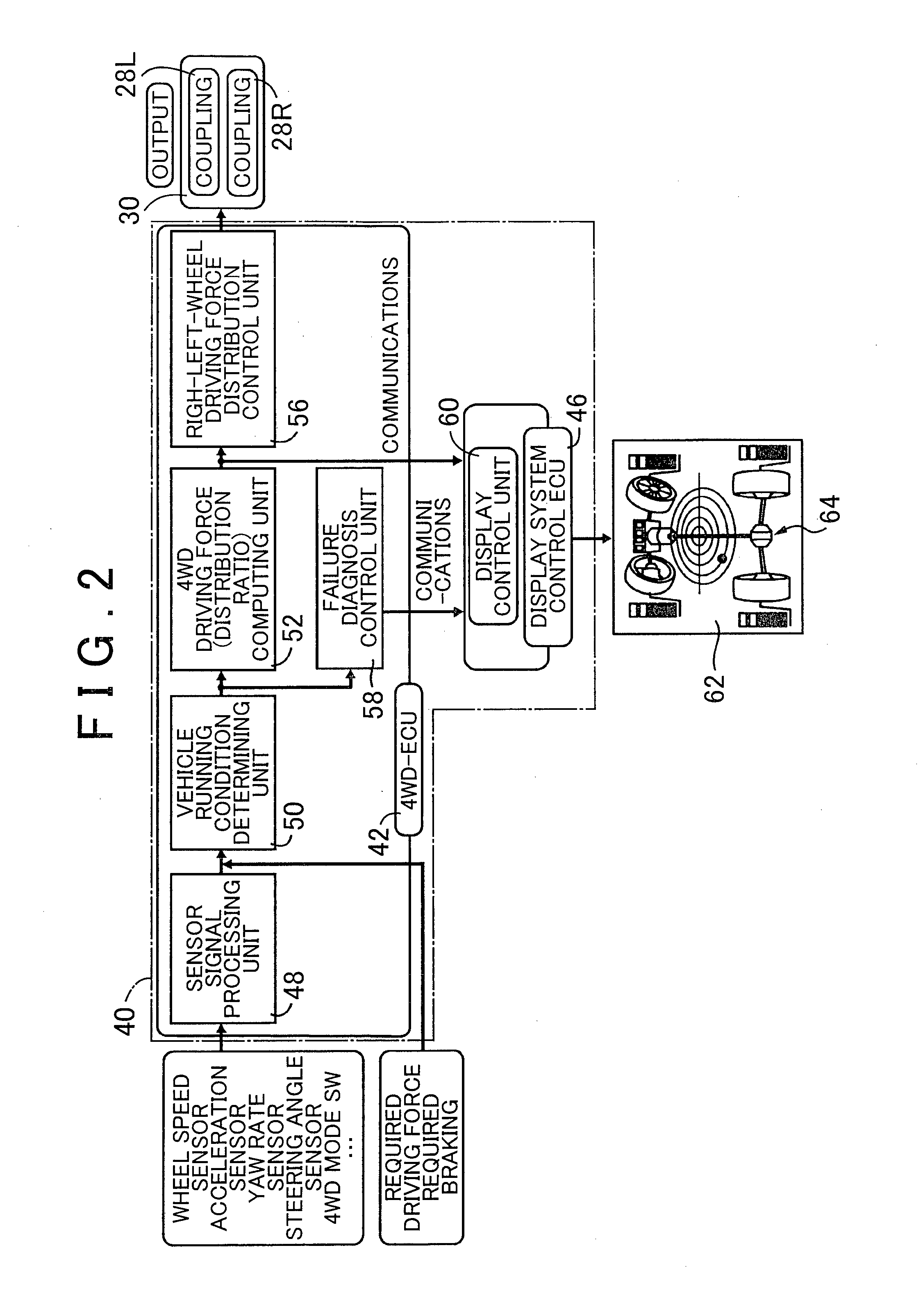 Display control system for vehicle