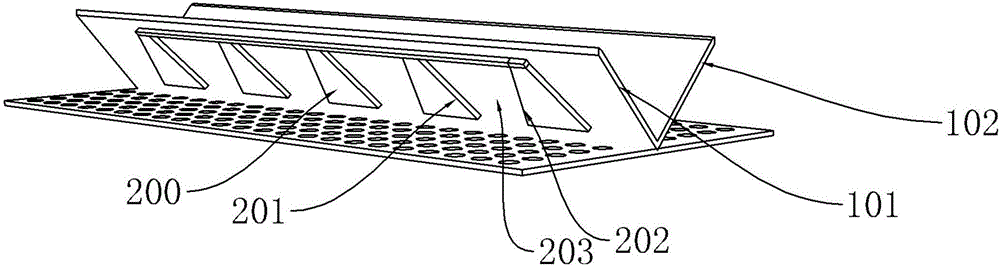 V-shaped gap for decorating wall space