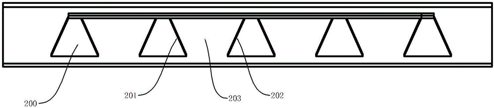 V-shaped gap for decorating wall space