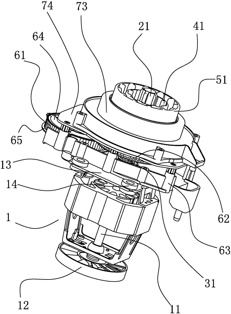 Deceleration driving device