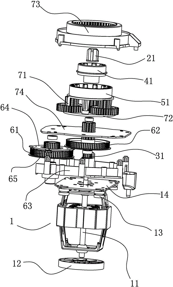 Deceleration driving device