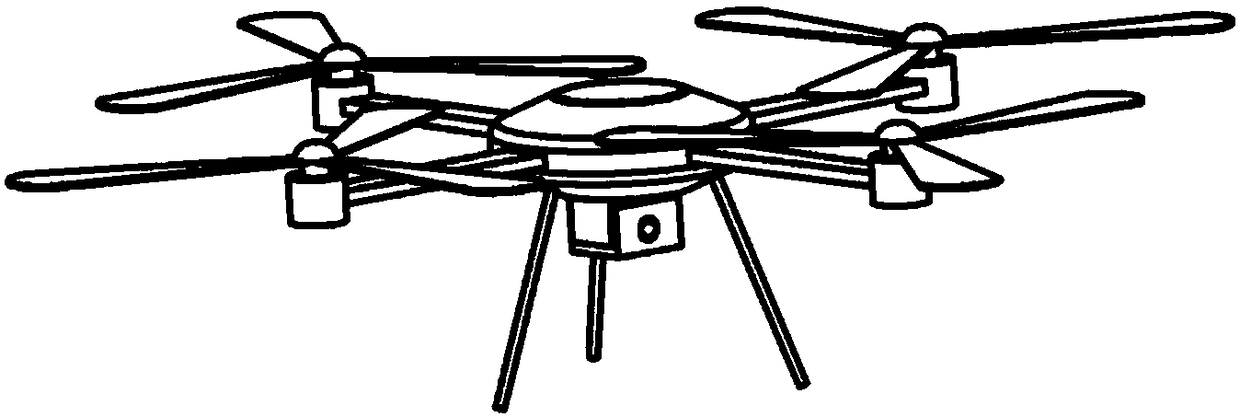 Nuclear power station containment internal environment monitoring drone and control method thereof