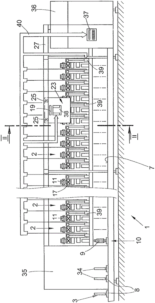 Cross-winding bobbin replacement mechanism and its operating method