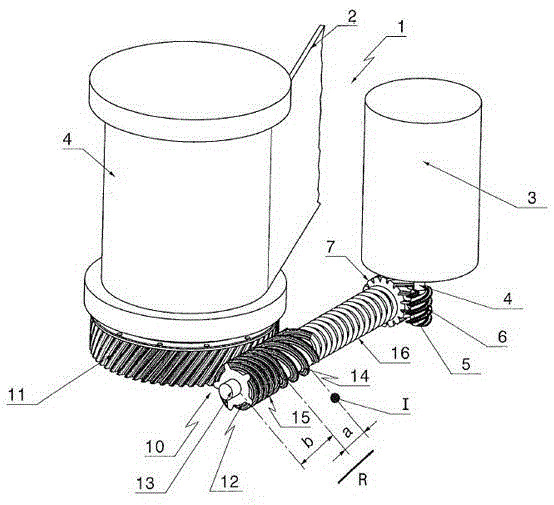 Driving device for safety belt tensioner