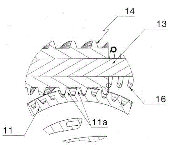 Driving device for safety belt tensioner