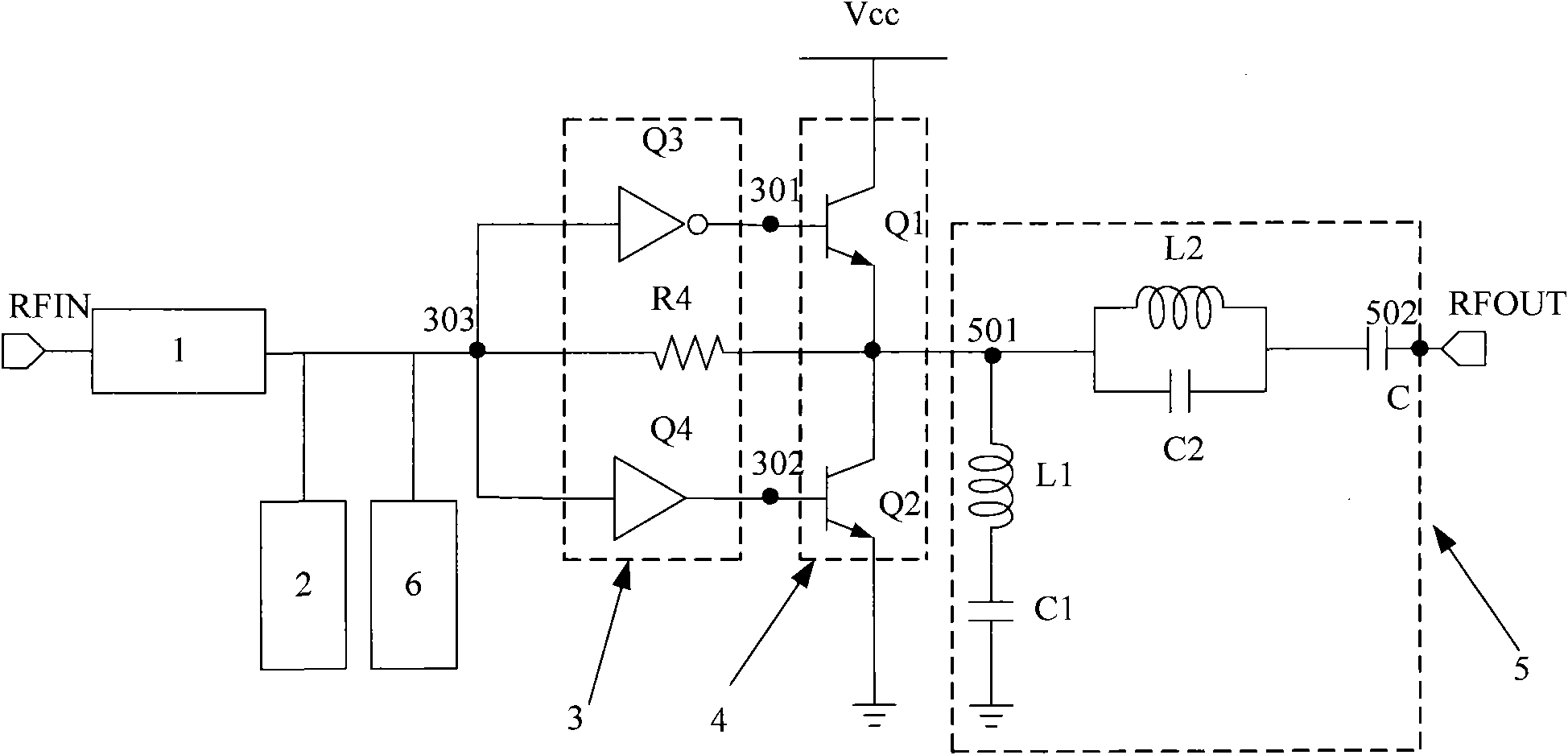 Push-pull radio-frequency power amplifier with improved linearity and efficiency