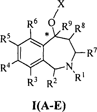 Aryloxy-and heteroaryloxy-substituted tetrahydrobenzazepines and use thereof to block reuptake of norepinephrine, dopamine, and serotonin