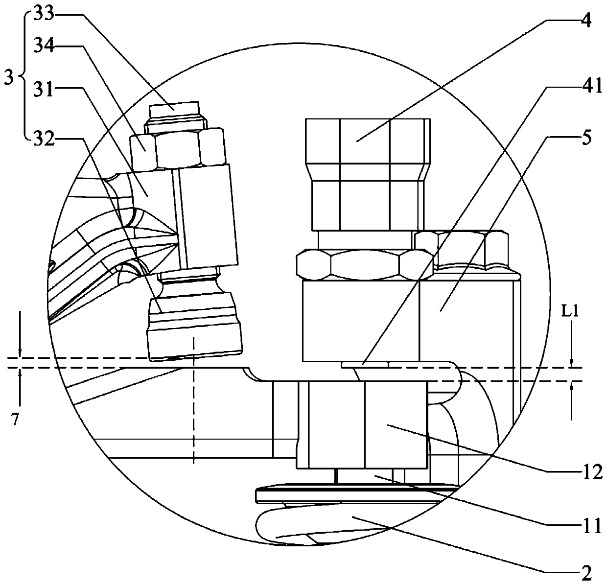 A valve mechanism and engine capable of monitoring valve clearance on-line