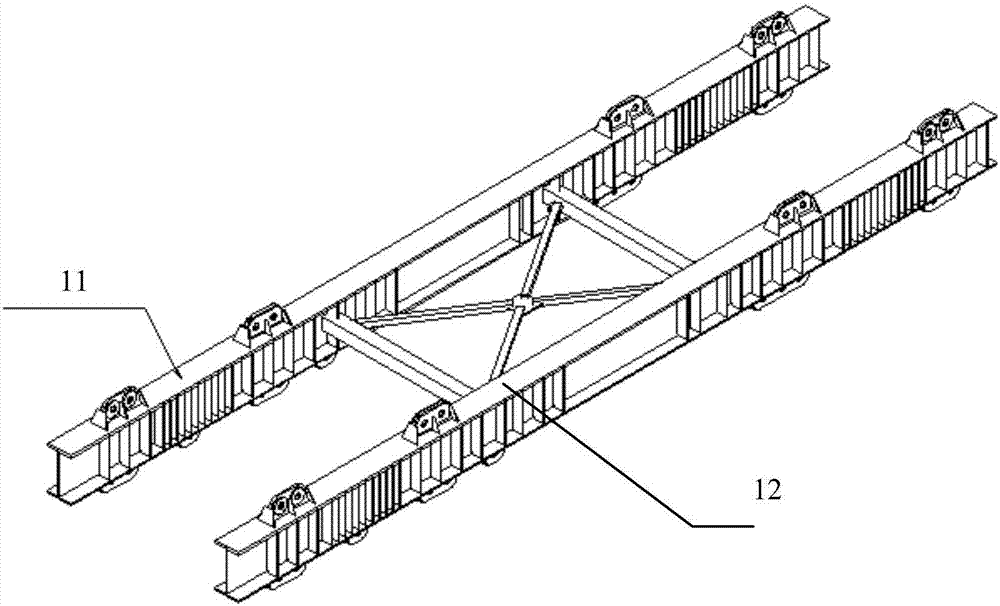 A balanced hanging beam for hoisting steel bridge box girder