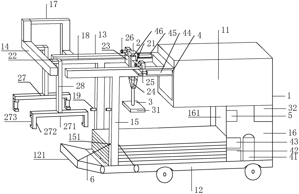 Electromagnetic steel plate laying vehicle