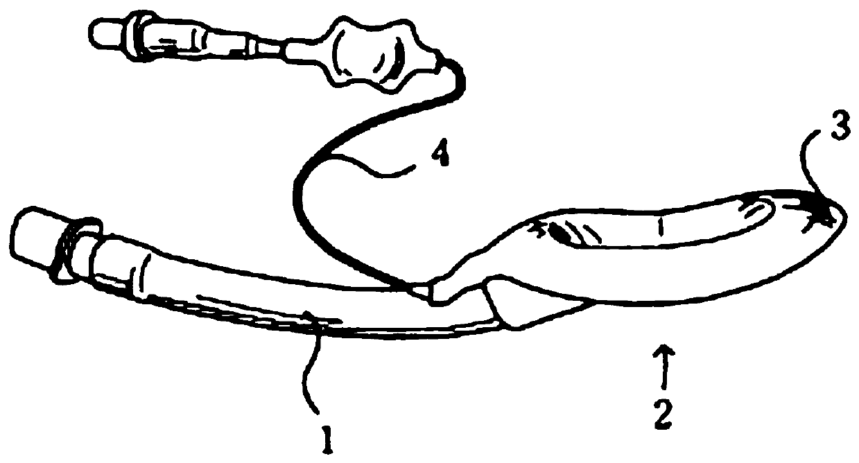 Foldable laryngeal mask structure