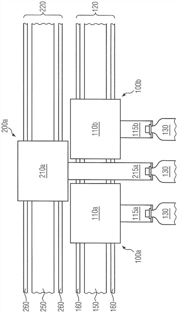 Linear transport system with minimum transport pitch