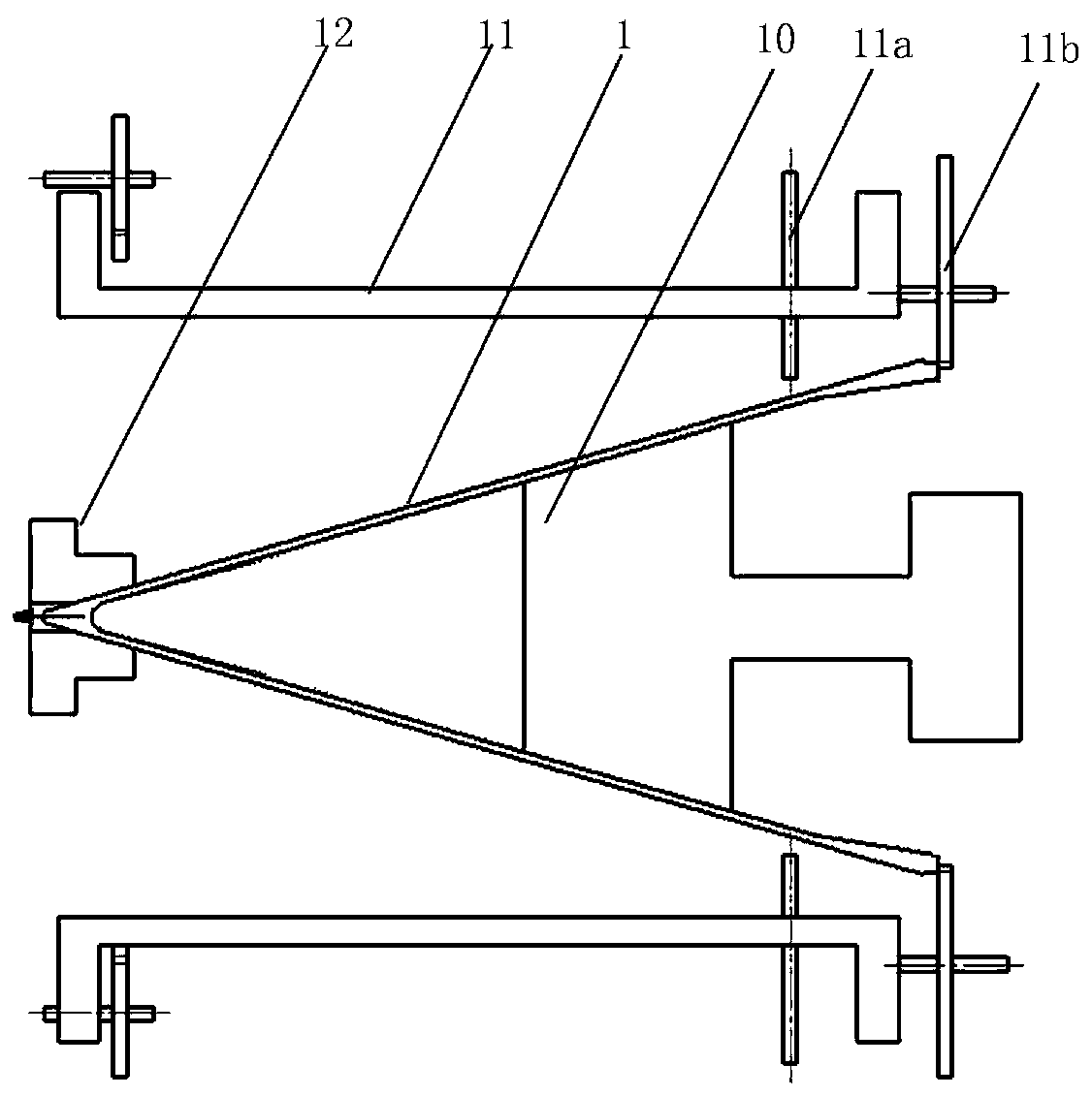 Special-shaped ceramic antenna cover machining device and method